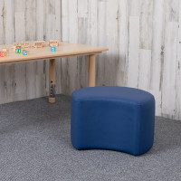 Flash Furniture ZB-FT-045C-12-BLUE-GG Soft Seating Collaborative Moon for Classrooms and Daycares - 12